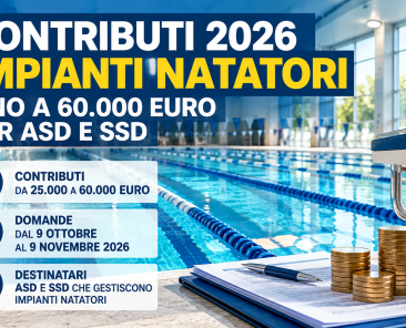 contributi impianti natatori 2026 ASD SSD