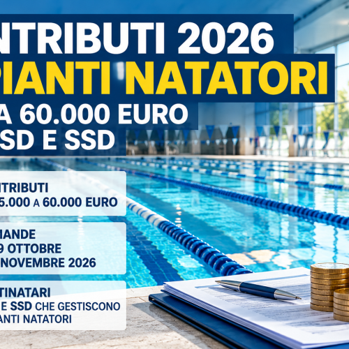 contributi impianti natatori 2026 ASD SSD